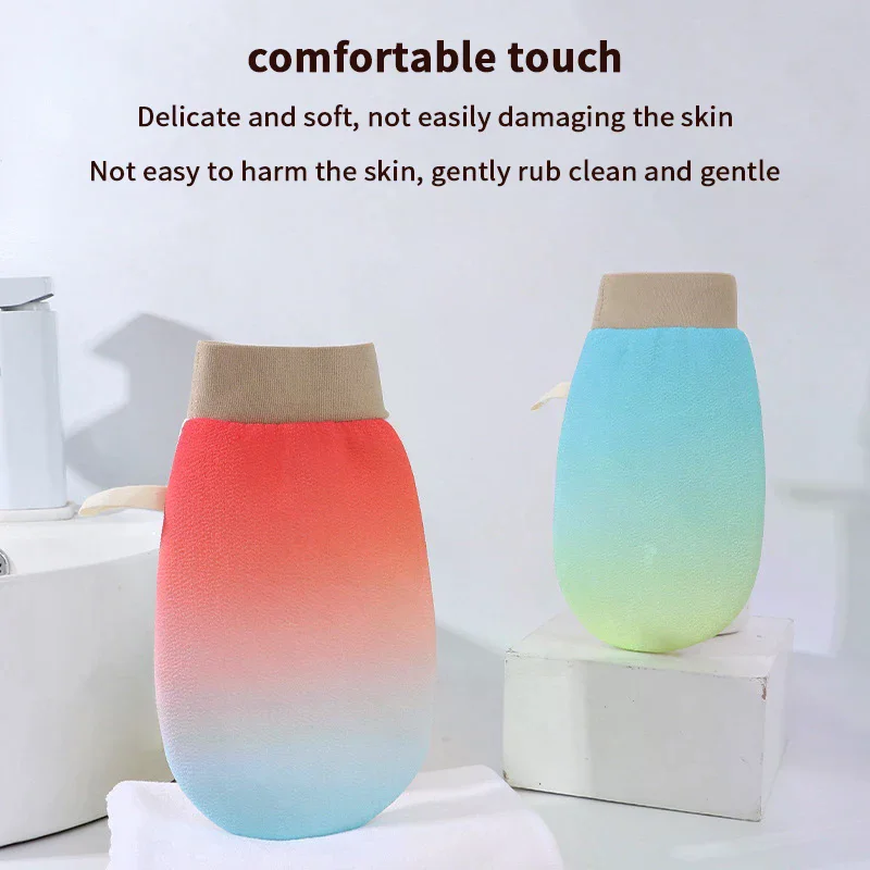 Thin Double Sided Shower Gloves Gradient Colored Single-layer Bath Towel Body Cleaning Exfoliating Peeling Rubbing Scrub Gloves
Thin Double Sided Shower Gloves Gradient Colored Single-layer Bath Towel Body Cleaning Exfoliating Peeling Rubbing Scrub Gloves