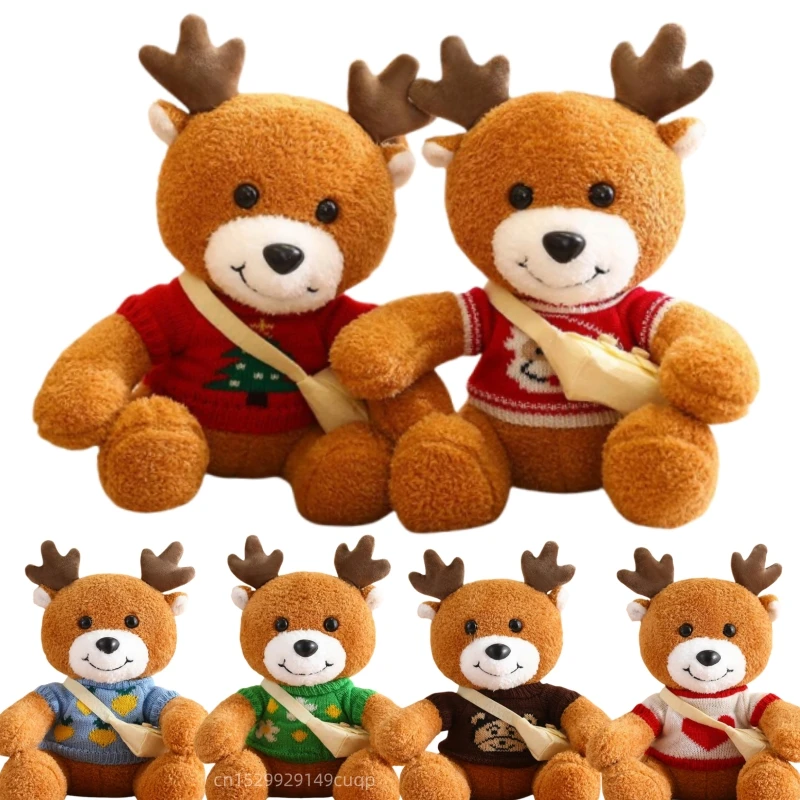 30cm Kawaii Christmas Dress Elk Plush Doll Fun Creative Soft Sweater Backpack Deer Plush Toy For Boys And Girls Christmas Gift
30cm Kawaii Christmas Dress Elk Plush Doll Fun Creative Soft Sweater Backpack Deer Plush Toy For Boys And Girls Christmas Gift