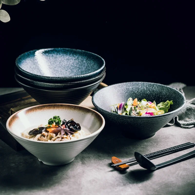 Japanese ceramic household ramen bowl soup bowl creative tableware commercial ceramic tableware
Japanese ceramic household ramen bowl soup bowl creative tableware commercial ceramic tableware
