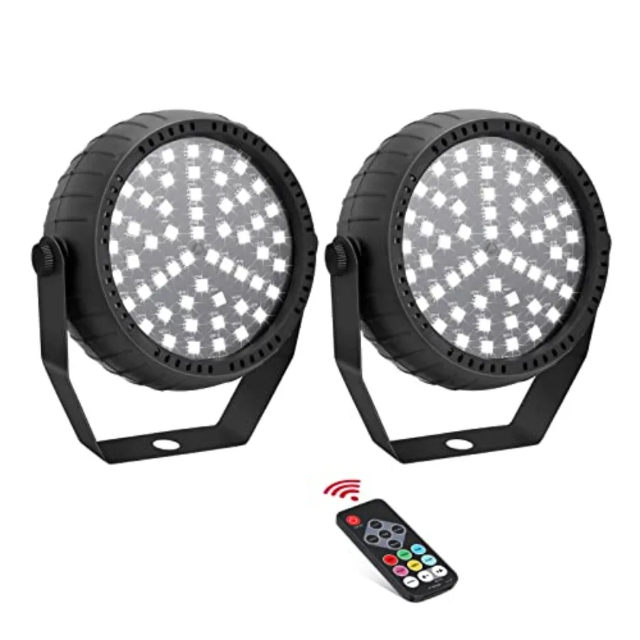 Strobe Lights Halloween, Colorful Strobe Light for Parties, Super-Bright 54 RGB LED Mini Strobe Lights with Remote Control Soun
Strobe Lights Halloween, Colorful Strobe Light for Parties, Super-Bright 54 RGB LED Mini Strobe Lights with Remote Control Soun