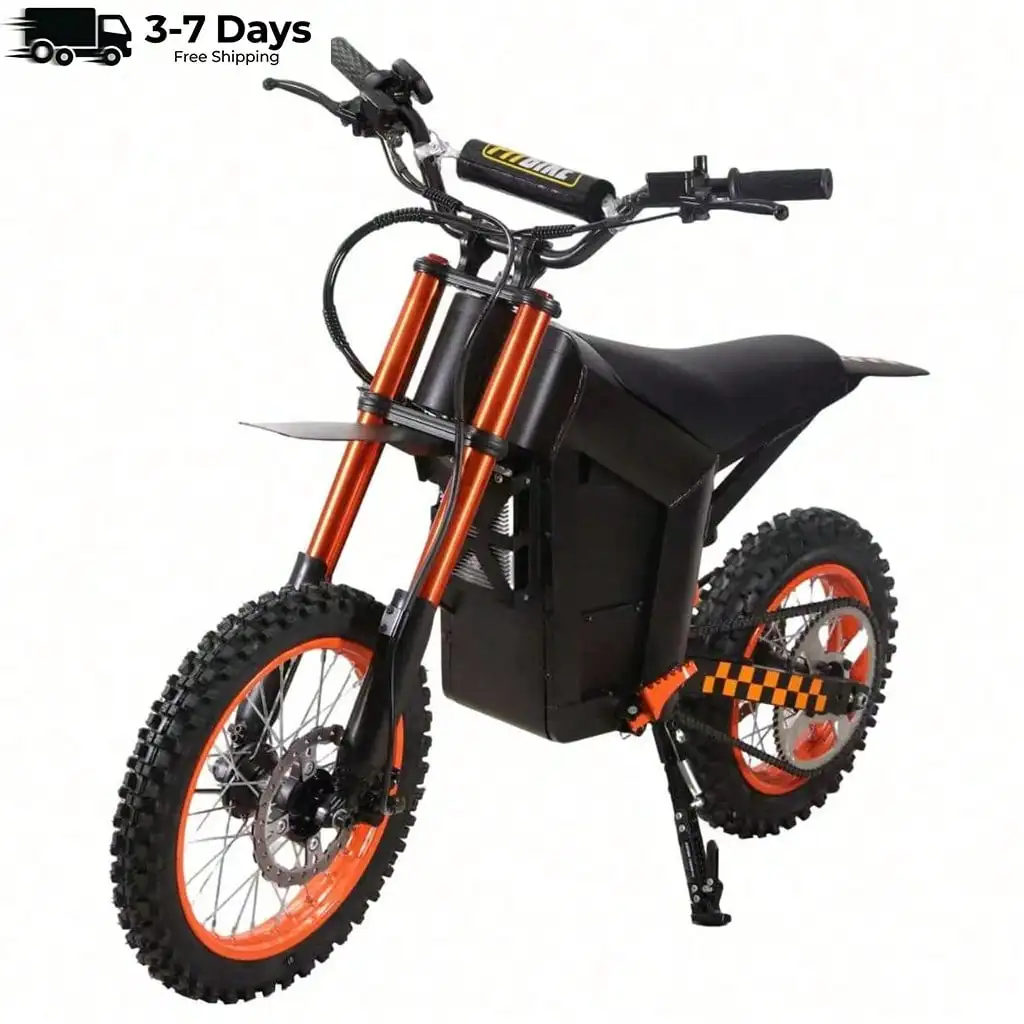 Electric Dirt Bike for Teens Adults, 14"/12" Fat Tire, 2000W Motor, 34MPH Max Speed, 48V 21AH Battery, 18 Miles Range, 264 LBS M
Electric Dirt Bike for Teens Adults, 14"/12" Fat Tire, 2000W Motor, 34MPH Max Speed, 48V 21AH Battery, 18 Miles Range, 264 LBS M