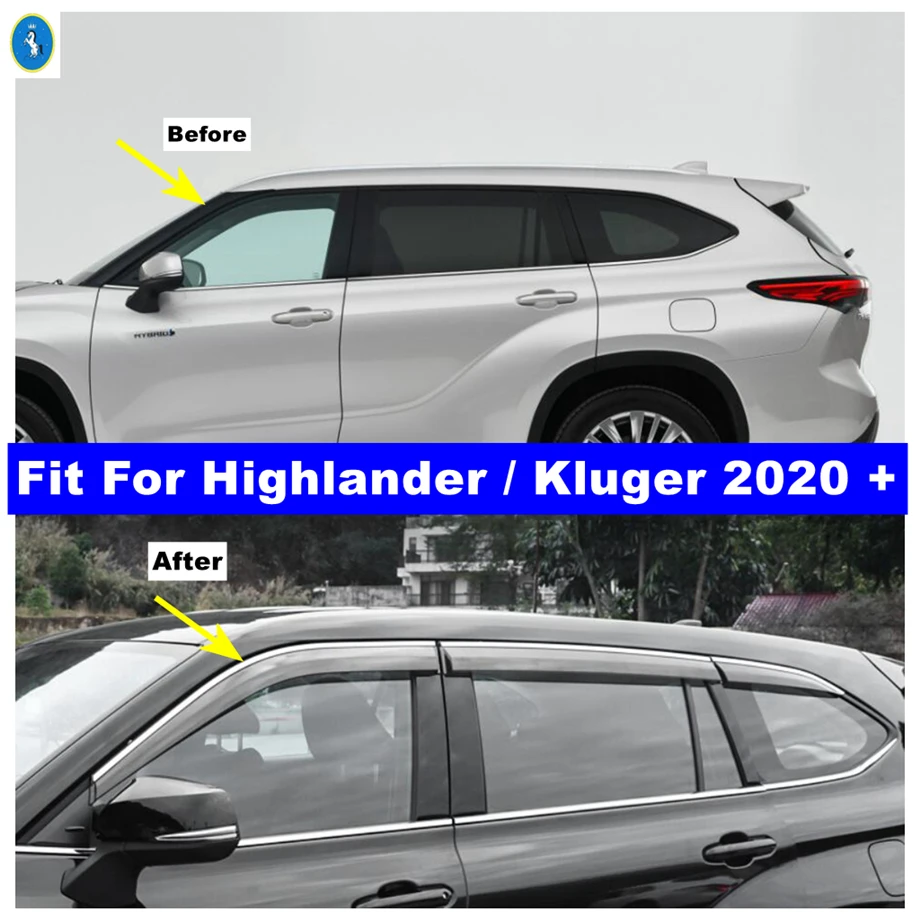 Side Window Vent Visor Sun Rain Deflector Guard Awning Shelter Adhesive Cover Accessories For Highlander / Kluger 2020 - 2022
Side Window Vent Visor Sun Rain Deflector Guard Awning Shelter Adhesive Cover Accessories For Highlander / Kluger 2020 - 2022