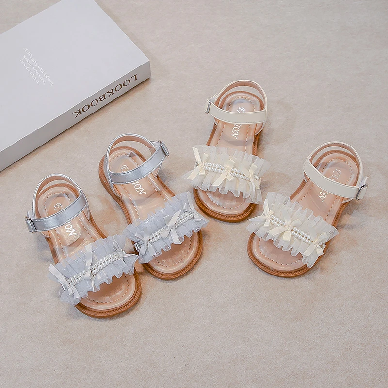 Children Lace Ruffles Shoes for Party Wedding Girls Beaded Princess Sandals Soft Bottom Non-slip Kids Summer Beach Shoes 2025
Children Lace Ruffles Shoes for Party Wedding Girls Beaded Princess Sandals Soft Bottom Non-slip Kids Summer Beach Shoes 2025