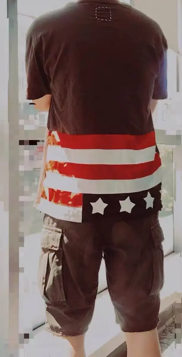 VISVIM WMV JUMBO TEE STARS 18spot exhibition silk flag short-sleeved t-shirt 006
VISVIM WMV JUMBO TEE STARS 18spot exhibition silk flag short-sleeved t-shirt 006
