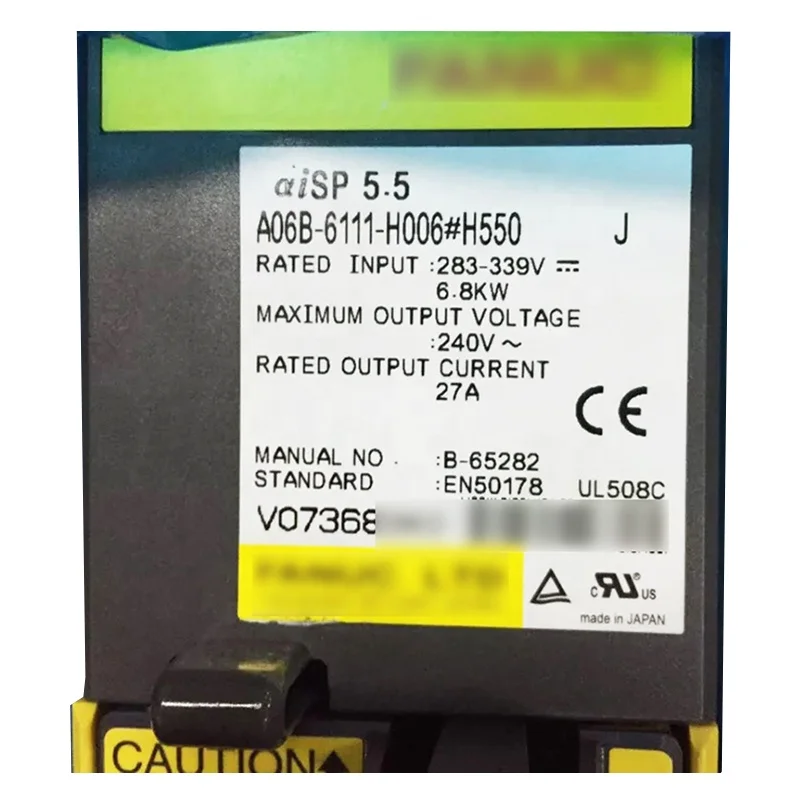 Gloednieuwe Verzegelde 100% Originele A06B-6111-H006 # H550 Servo Motor Module 2-As Versterker Sv 80/80 Hrv2 En Hrv3 Onder
Gloednieuwe Verzegelde 100% Originele A06B-6111-H006 # H550 Servo Motor Module 2-As Versterker Sv 80/80 Hrv2 En Hrv3 Onder