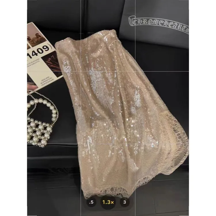 Женская элегантная винтажная модная повседневная юбка с пайетками, осенняя новинка, шикарная юбка с кружевными вставками и разрезом
Женская элегантная винтажная модная повседневная юбка с пайетками, осенняя новинка, шикарная юбка с кружевными вставками и разрезом