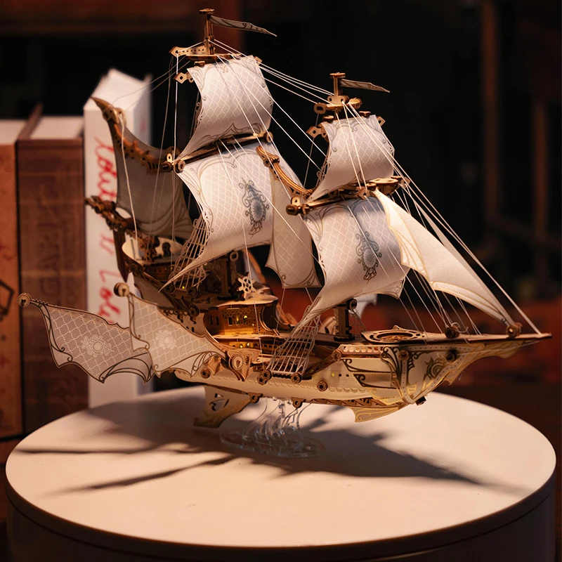 DIY 3D Wooden Fanstasy Elf Ship Jigsaw Puzzles Miniature Model Kits with Lights for Friends Girls Birthday Gifts
DIY 3D Wooden Fanstasy Elf Ship Jigsaw Puzzles Miniature Model Kits with Lights for Friends Girls Birthday Gifts