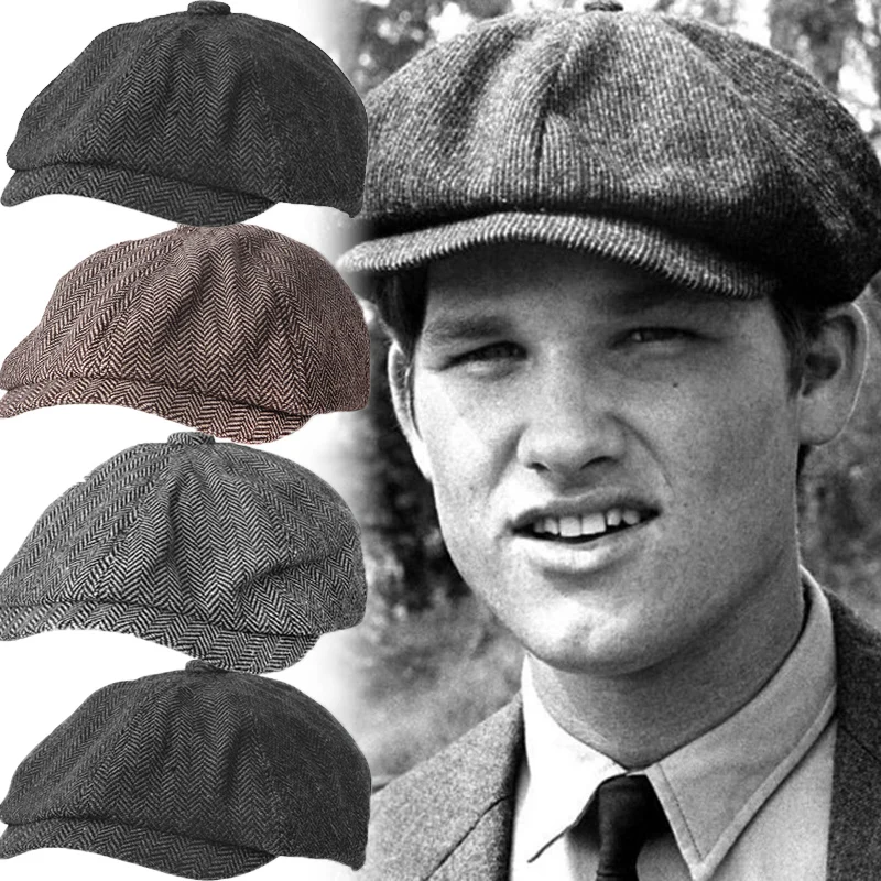 Fashion Retro Men Berets Hat Autumn Winter Vintage Herringbone Octagon Caps Casual Pumpkin Hat Gatsby Flat Cap Hip Hop Berets
Fashion Retro Men Berets Hat Autumn Winter Vintage Herringbone Octagon Caps Casual Pumpkin Hat Gatsby Flat Cap Hip Hop Berets