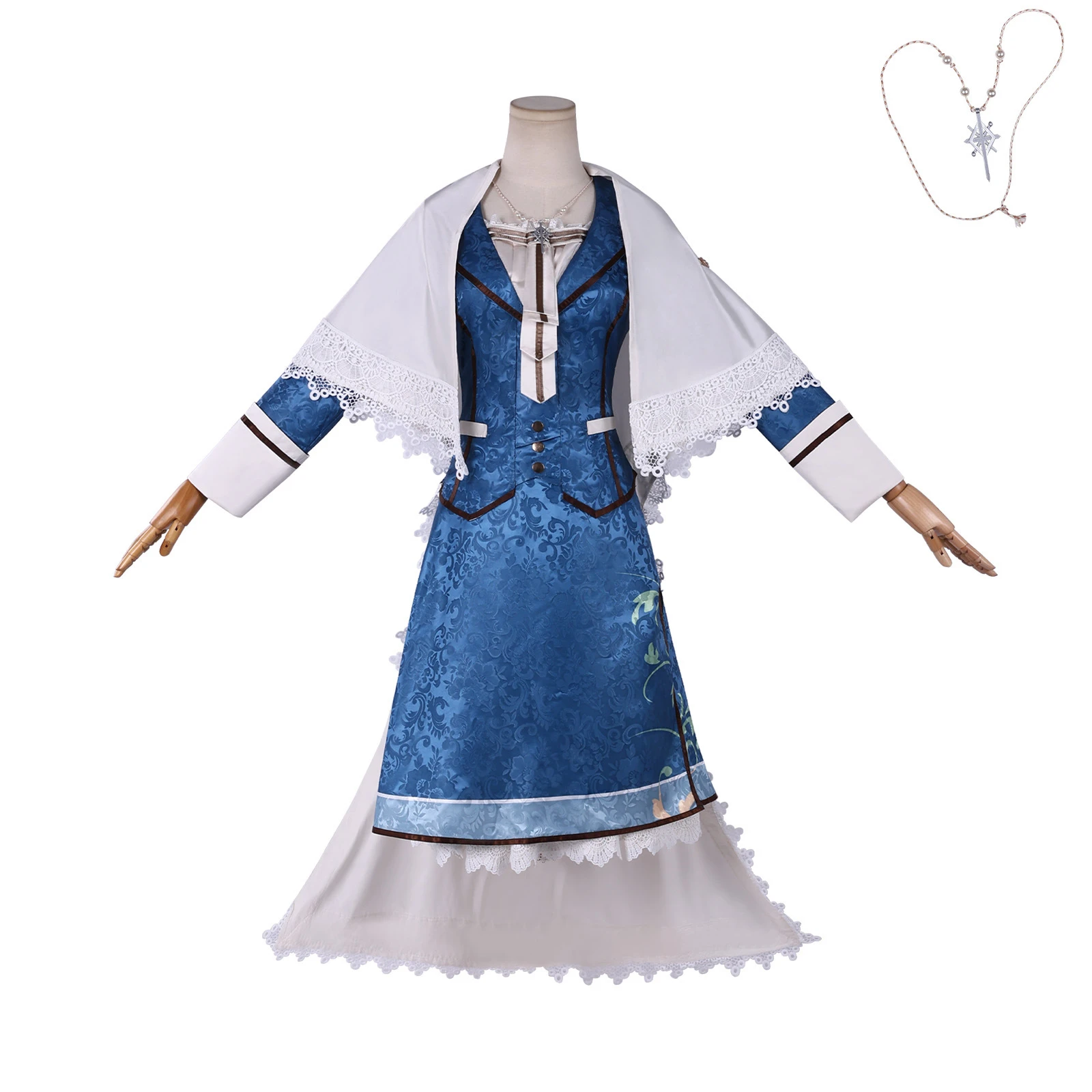 Liliana Adornato Cosplay Costume Blue Jacquard Dress Set Women Carnival Halloween Role Play Outfit
Liliana Adornato Cosplay Costume Blue Jacquard Dress Set Women Carnival Halloween Role Play Outfit