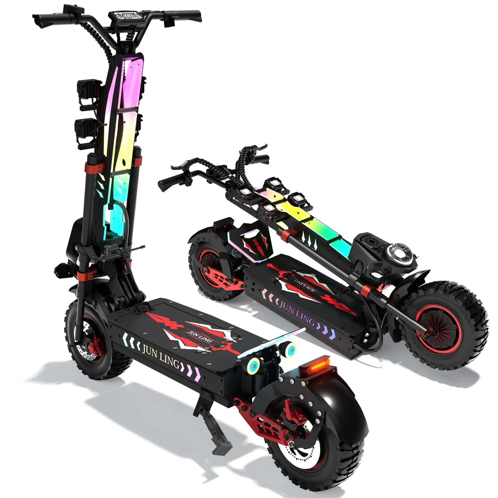 1000W Foldable Adult Electric Scooter 60V 40AH Dual Motor Max Range 74.5 Miles Speed 52.8Mph 13'' All Terrain Electric Scooter
1000W Foldable Adult Electric Scooter 60V 40AH Dual Motor Max Range 74.5 Miles Speed 52.8Mph 13'' All Terrain Electric Scooter