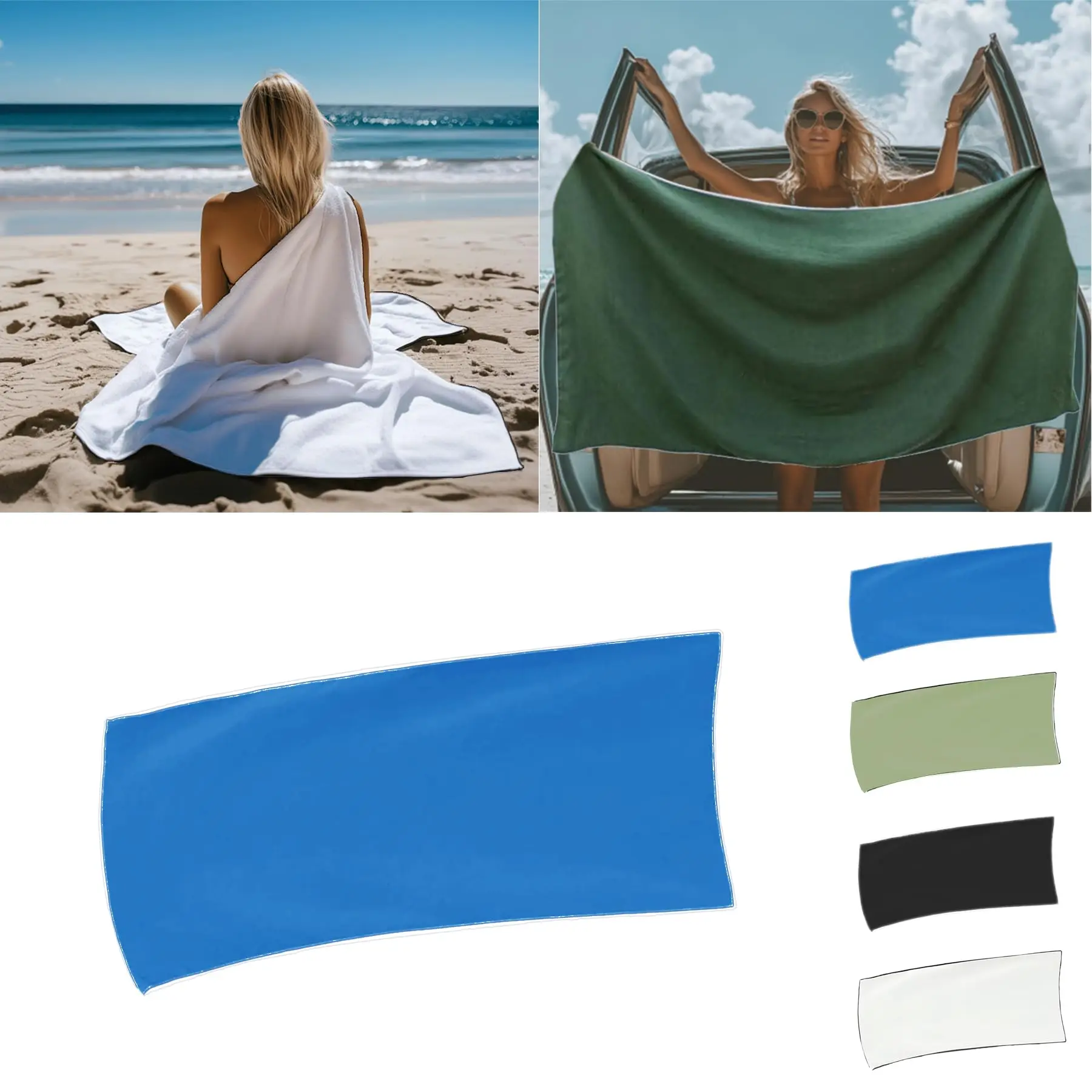 Magnetic Beach Towel 75x35" Quick-Dry Sand-Resistant Super Absorbent Microfiber for Pool Swimming Travel Gym Camping
Magnetic Beach Towel 75x35" Quick-Dry Sand-Resistant Super Absorbent Microfiber for Pool Swimming Travel Gym Camping