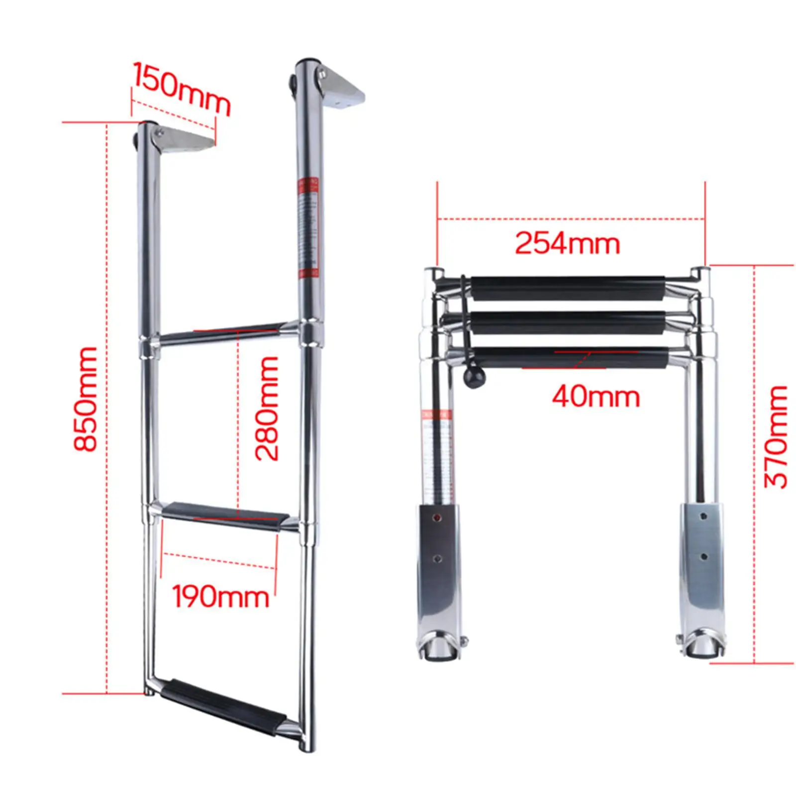Telescoping Pontoon Boat Ladder Stainless Steel Boarding Ladder for Speedboat
Telescoping Pontoon Boat Ladder Stainless Steel Boarding Ladder for Speedboat