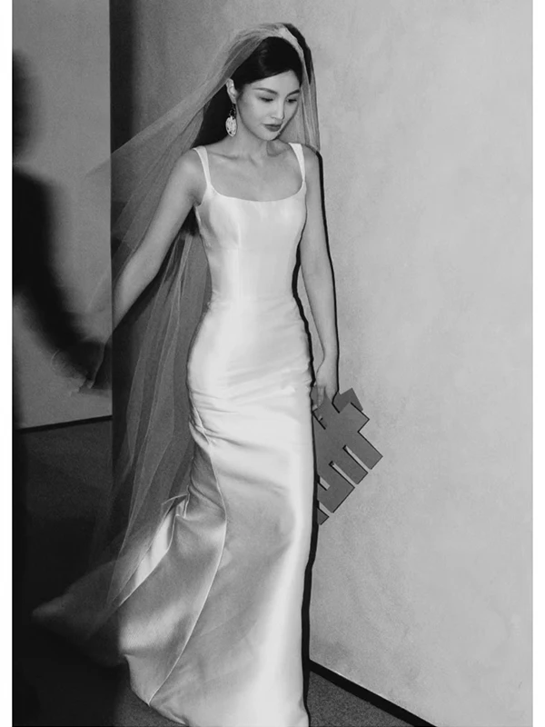 Элегантное корейское свадебное платье с поясом, длинное вечернее платье для невесты, на свадебный прием, коктейльную вечеринку
Элегантное корейское свадебное платье с поясом, длинное вечернее платье для невесты, на свадебный прием, коктейльную вечеринку