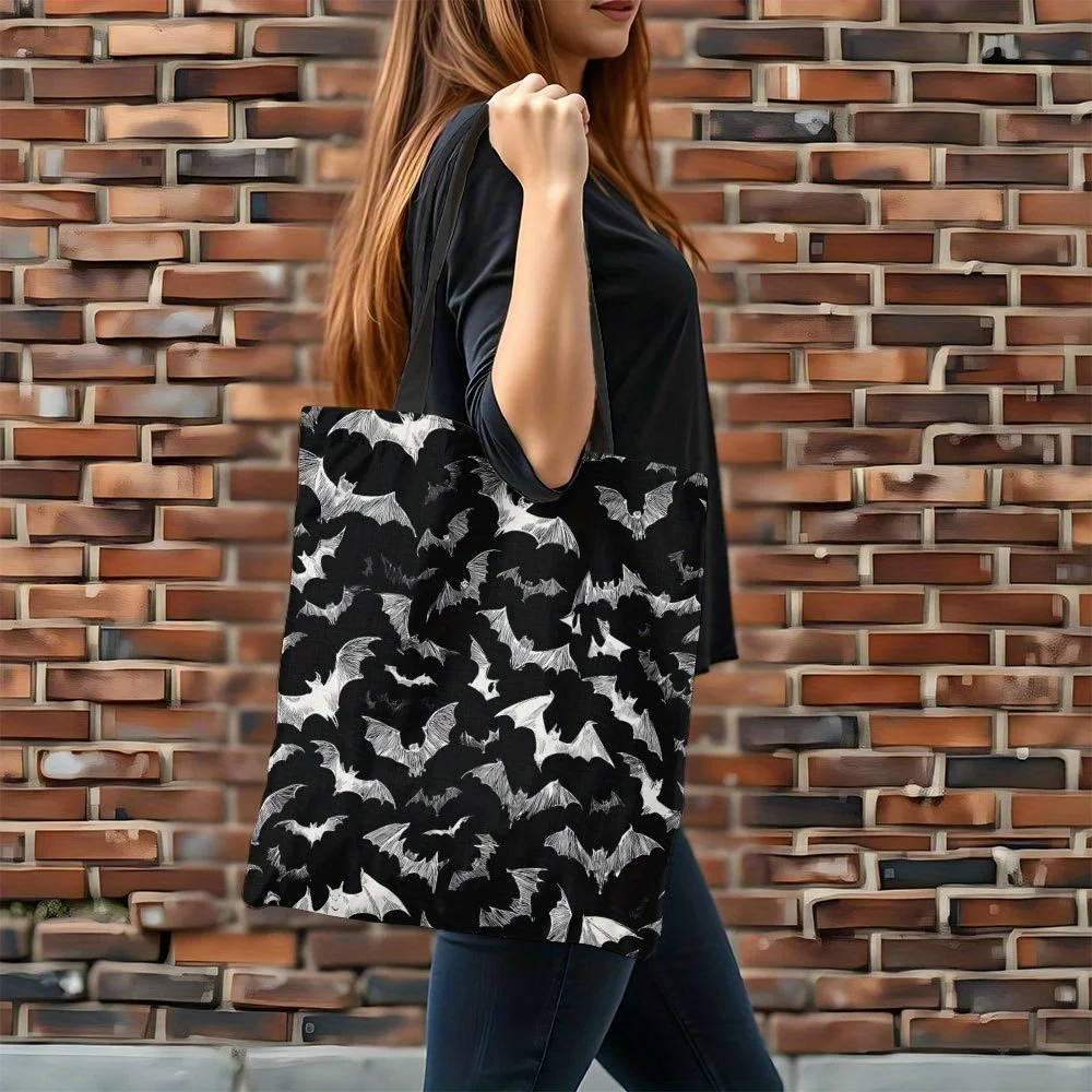 Halloween Bat Dark Printed Tote Bag, Reusable Shopping Bag for Halloween Activities, Suitable for Halloween Parties
Halloween Bat Dark Printed Tote Bag, Reusable Shopping Bag for Halloween Activities, Suitable for Halloween Parties