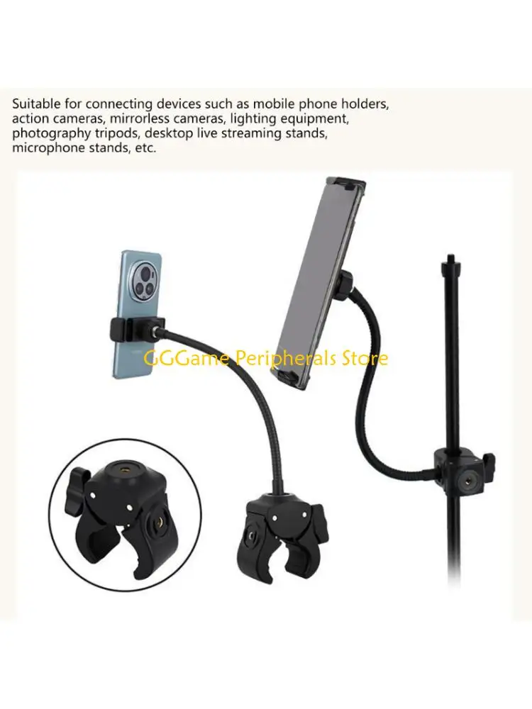 U55B Adjustable Camera Mounting Clamp With Double 1/4Inch Female 3/8Inch Male Thread
U55B Adjustable Camera Mounting Clamp With Double 1/4Inch Female 3/8Inch Male Thread
