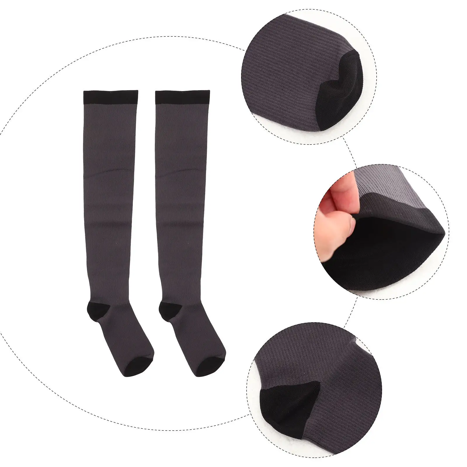 1Pair Knee High Compression Running Socks Unisex Athletic Breathable Sports Socks for Cycling Hiking Basketball Outdoor Fitness
1Pair Knee High Compression Running Socks Unisex Athletic Breathable Sports Socks for Cycling Hiking Basketball Outdoor Fitness
