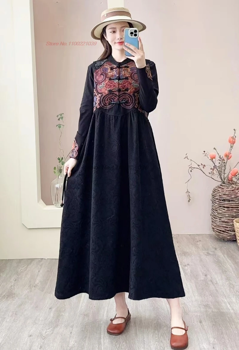 2025 chinese vintage hanfu dress national flower embroidery cotton linen jacquard folk dress traditional sleeveless a-line dress
2025 chinese vintage hanfu dress national flower embroidery cotton linen jacquard folk dress traditional sleeveless a-line dress