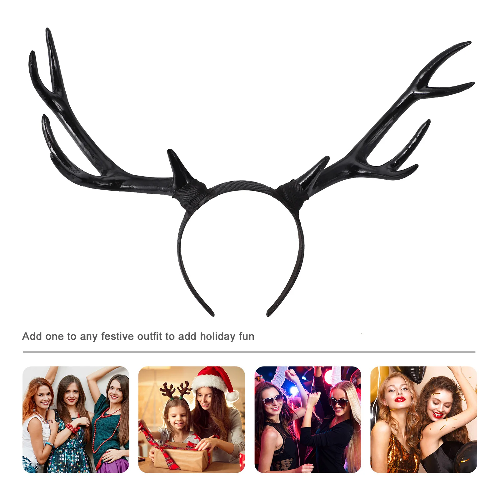 Christmas Antler Hair Hoop Black Large Reindeer Headbands for Kids Glitter Costume Accessories Holiday Decorations Lightweight
Christmas Antler Hair Hoop Black Large Reindeer Headbands for Kids Glitter Costume Accessories Holiday Decorations Lightweight