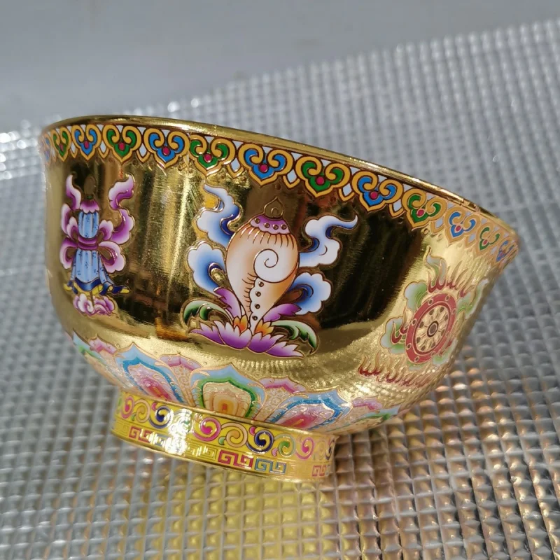 , new model painted eight-treasure , ornaments, copper crafts, finely carved floral bowl, c
, new model painted eight-treasure , ornaments, copper crafts, finely carved floral bowl, c