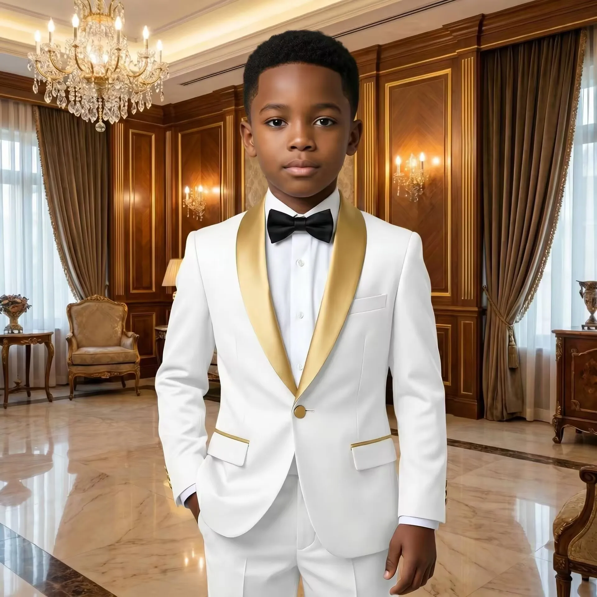 Suit For Boy Blazer Pant Sets 2 Piece Child Slim Fit Wedding Suit Set Formal Wear Birthday Stage Performance Costumes
Suit For Boy Blazer Pant Sets 2 Piece Child Slim Fit Wedding Suit Set Formal Wear Birthday Stage Performance Costumes