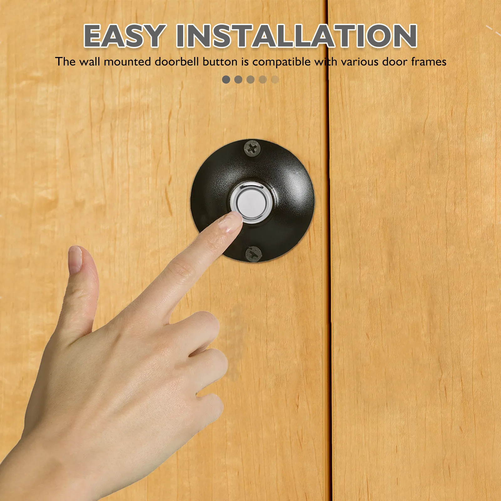 Round Metal Wired Door Bell Button Vintage Wall Mounted Doorbell Push Button for Home Garage Heavy Duty High Sensitivity
Round Metal Wired Door Bell Button Vintage Wall Mounted Doorbell Push Button for Home Garage Heavy Duty High Sensitivity