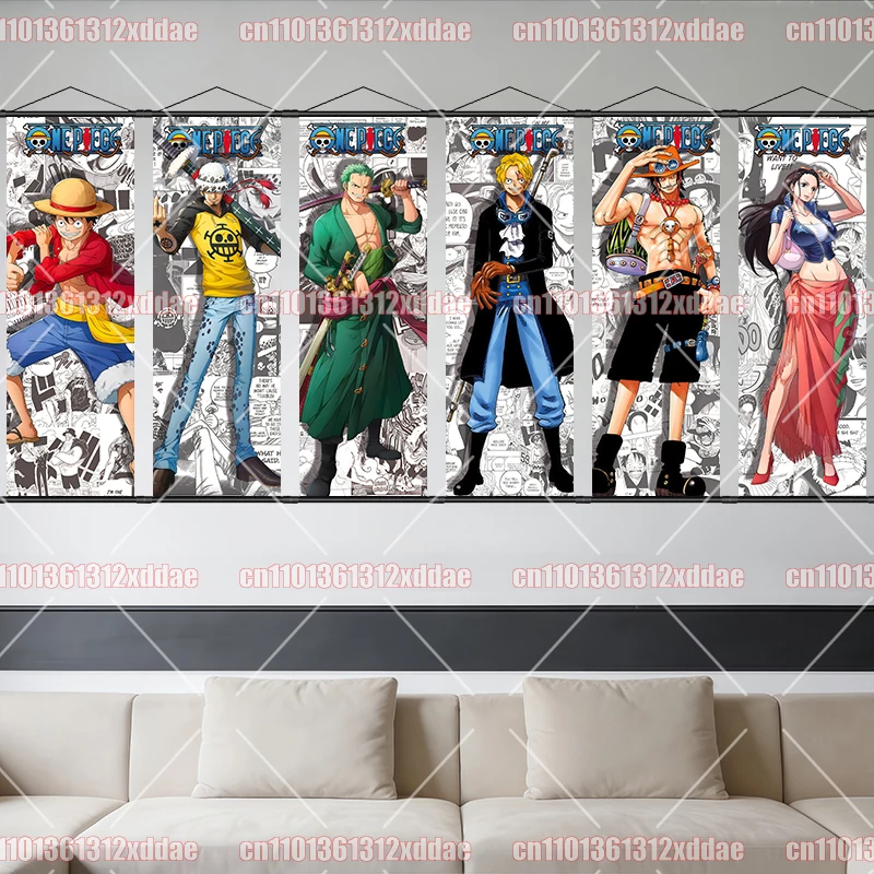 One Piece Character Scroll Painting Luffy Zoro Brook Sanji Nami Usopp HD Anime Art Poster Whole House Wall Decoration Mural Gift
One Piece Character Scroll Painting Luffy Zoro Brook Sanji Nami Usopp HD Anime Art Poster Whole House Wall Decoration Mural Gift
