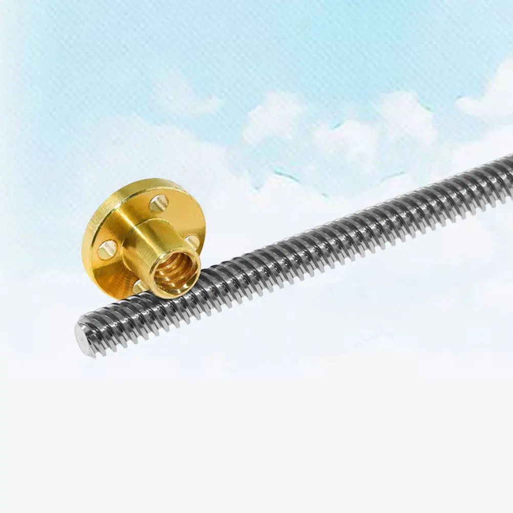 T8 Lead Screw 250Mm Copper Nut Stainless Steel Stepper Motor Threaded Rod 3D Printer Parts High Hardness Low Noise
T8 Lead Screw 250Mm Copper Nut Stainless Steel Stepper Motor Threaded Rod 3D Printer Parts High Hardness Low Noise