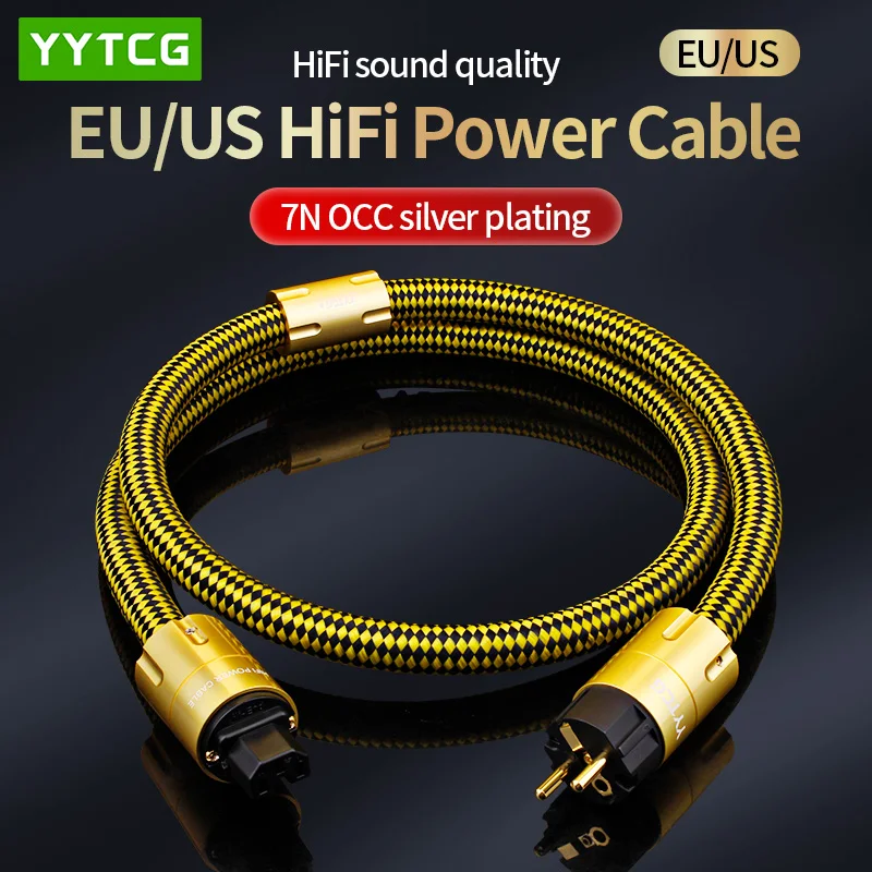 HIFI EU/US Schuko Power Cable High Quality 7N OCC With Gold-plated Plug AC Power Kabel for Connection Filter CD Amplifier
HIFI EU/US Schuko Power Cable High Quality 7N OCC With Gold-plated Plug AC Power Kabel for Connection Filter CD Amplifier