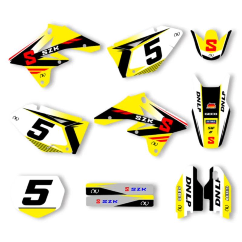 Powerzone For Suzuki RMZ250 2007 2008 2009 New Sttyle Graphic Decals Sticker Kits Number Name Background Custom 06
Powerzone For Suzuki RMZ250 2007 2008 2009 New Sttyle Graphic Decals Sticker Kits Number Name Background Custom 06