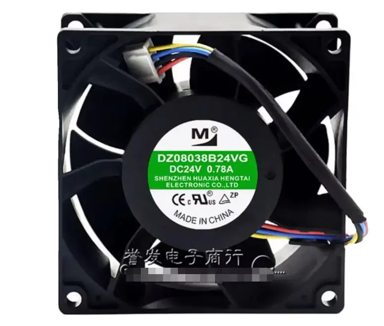 M DZ08038B24VG DC 24V 0.78A 80x80x38mm 4-Wire Server Cooling Fan
M DZ08038B24VG DC 24V 0.78A 80x80x38mm 4-Wire Server Cooling Fan