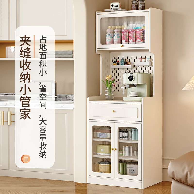 Solid wood dining side cabinet Small apartment high cabinet integrated against the wall
Solid wood dining side cabinet Small apartment high cabinet integrated against the wall