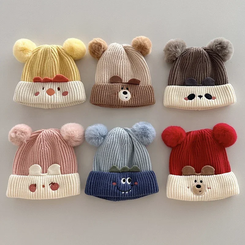 Warm Winter Baby Hat Cartoon Cute Knitted Soft Thicken Windproof Infant Newborn Beanies Bonnet Boy Girl Kids Outdoor Cap
Warm Winter Baby Hat Cartoon Cute Knitted Soft Thicken Windproof Infant Newborn Beanies Bonnet Boy Girl Kids Outdoor Cap