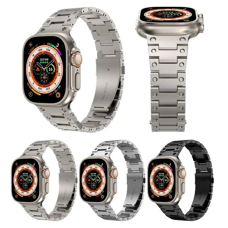 Металлический ремешок для Apple Watch Ultra, браслет из нержавеющей стали для iWatch 6 5 4 3 SE2 44 мм 40 мм 42 мм, 49 мм 8 7 45 мм 41 мм 
Металлический ремешок для Apple Watch Ultra, браслет из нержавеющей стали для iWatch 6 5 4 3 SE2 44 мм 40 мм 42 мм, 49 мм 8 7 45 мм 41 мм