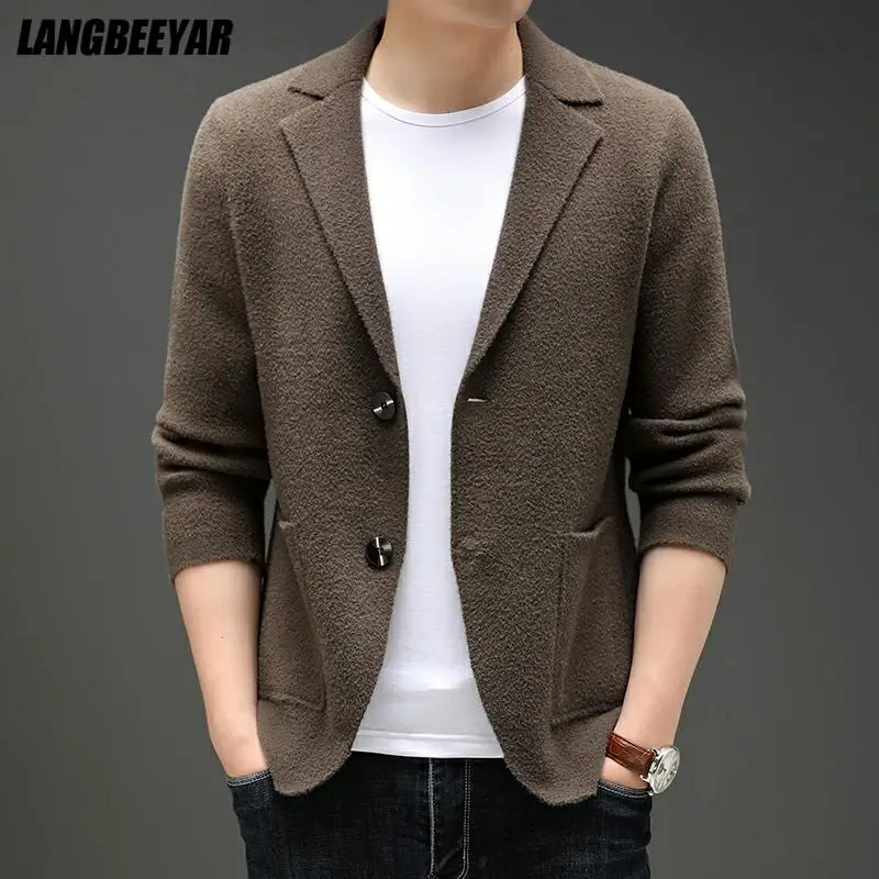 Top Grade New Autum Winter Brand Fashion Knit Blazer Mens Top Cardigan Slim Fit Sweater Casual Coats Jacket Mens Clothes 2026
Top Grade New Autum Winter Brand Fashion Knit Blazer Mens Top Cardigan Slim Fit Sweater Casual Coats Jacket Mens Clothes 2026