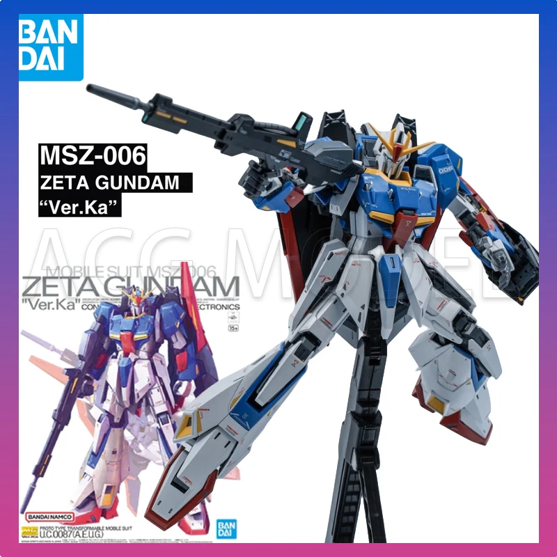 Bandai MG 1/100 Mobile Suit MSZ-006 Z Gundam Action Figure Zeta Gundam Ver.Ka Assembly Model Adult Collectible Toy Gifts
Bandai MG 1/100 Mobile Suit MSZ-006 Z Gundam Action Figure Zeta Gundam Ver.Ka Assembly Model Adult Collectible Toy Gifts