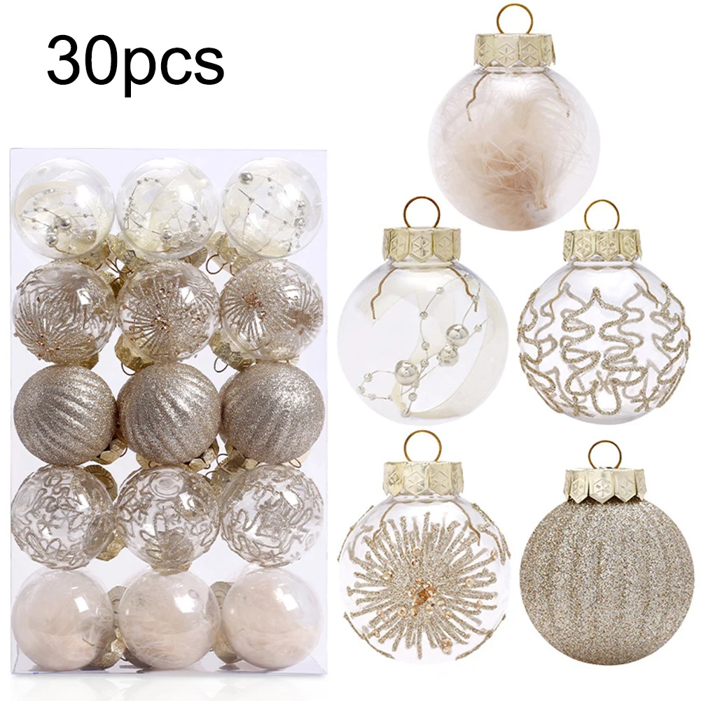 30pcs Christmas Ball Christmas Tree Decoration Ornaments For Home Decor Halloween New Year Navidad Pendant Ball Accessories
30pcs Christmas Ball Christmas Tree Decoration Ornaments For Home Decor Halloween New Year Navidad Pendant Ball Accessories