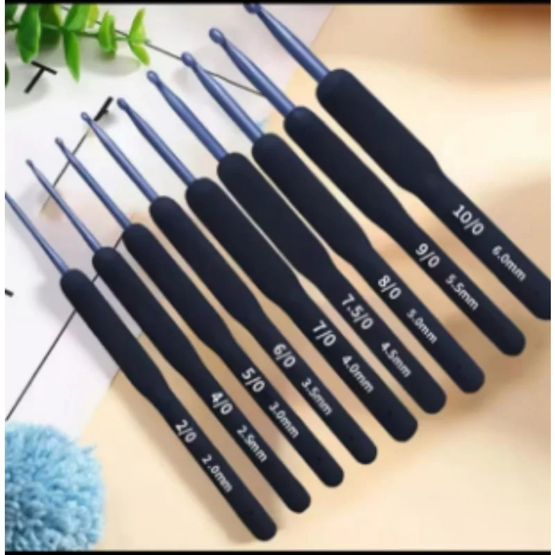 9Pcs Blue Soft Handle Crochet Set DIY Sweater Knitting Crochet With Tool Kit Silicone Non Slip Crochet Sewing Tool
9Pcs Blue Soft Handle Crochet Set DIY Sweater Knitting Crochet With Tool Kit Silicone Non Slip Crochet Sewing Tool