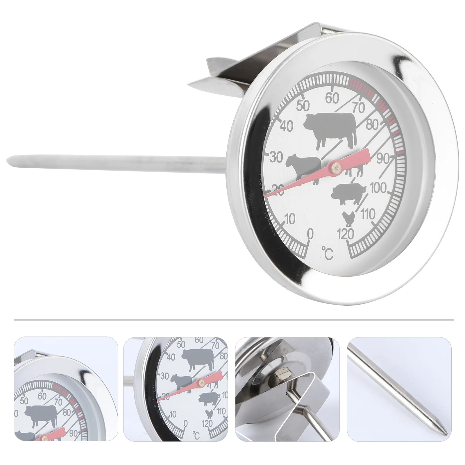 1pc Barbecue Oven Thermometer White Kitchen Temperature Measuring Tool For Grilling Roasting Cooking Waterproof
1pc Barbecue Oven Thermometer White Kitchen Temperature Measuring Tool For Grilling Roasting Cooking Waterproof