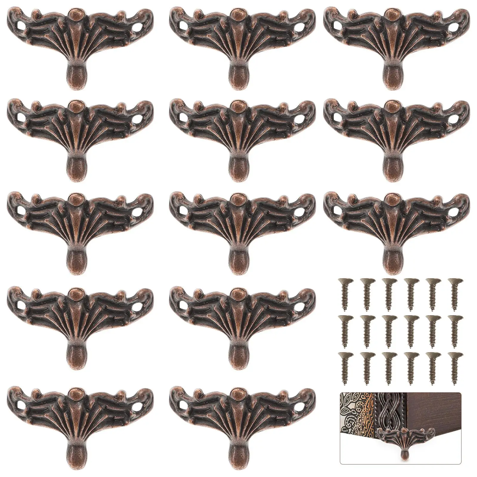 25pcs Jewelry Box Feet 36x21x12mm Red Zinc Alloy Corner Protectors Screws for Furniture Legs Wooden Cases Base
25pcs Jewelry Box Feet 36x21x12mm Red Zinc Alloy Corner Protectors Screws for Furniture Legs Wooden Cases Base