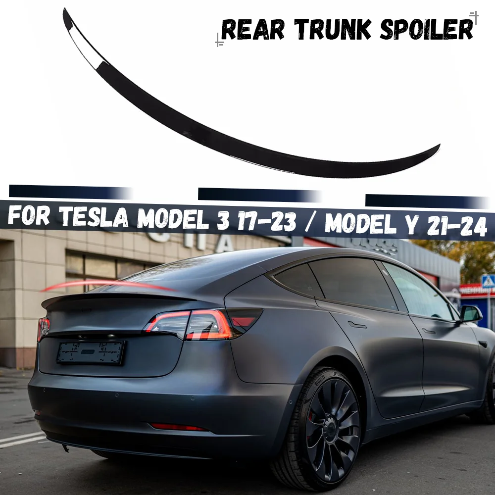 For Tesla Model 3 2017-2023 / Model Y 2021-2024 Rear Trunk Tail Wings Fixed Wind Spoiler Tail Fin Body Kit Tuning
For Tesla Model 3 2017-2023 / Model Y 2021-2024 Rear Trunk Tail Wings Fixed Wind Spoiler Tail Fin Body Kit Tuning