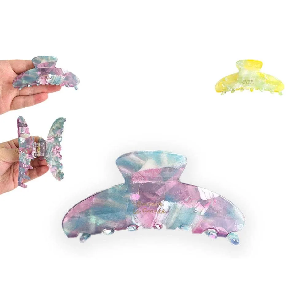 Beach Elegant Acetic Acid Hair Claw Korean Style Plaid Gradient Shark Clip Stripe Hairgrips Women Hair Accessories Party
Beach Elegant Acetic Acid Hair Claw Korean Style Plaid Gradient Shark Clip Stripe Hairgrips Women Hair Accessories Party