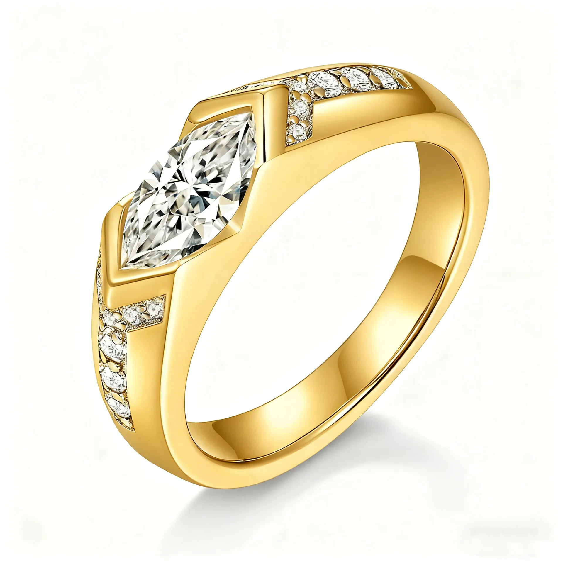 S925 Sterling Silver Inlaid with 5*10mm Marquise-Cut Moissanite (Colorless Diamond-Like) - Unisex High-End Light Luxury Jewelry
S925 Sterling Silver Inlaid with 5*10mm Marquise-Cut Moissanite (Colorless Diamond-Like) - Unisex High-End Light Luxury Jewelry