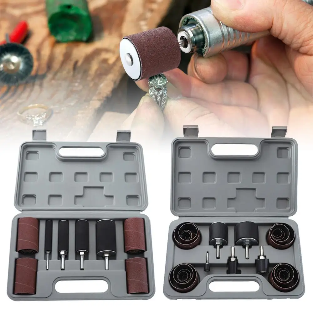 Sanding Drum Set #80 #120 Rubber Sanding Mandrels with Sander Belt for Wood Metal Plastic Polishing Abrasive Tools
Sanding Drum Set #80 #120 Rubber Sanding Mandrels with Sander Belt for Wood Metal Plastic Polishing Abrasive Tools