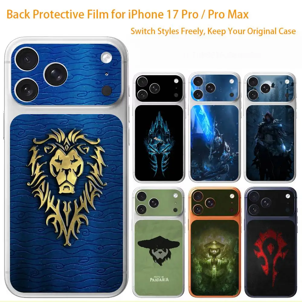 W-World Of W-Warcraft Premium Skin Wrap for iPhone 17 Pro/Max, Back Frame Camera Protective Decal (Not Case)
W-World Of W-Warcraft Premium Skin Wrap for iPhone 17 Pro/Max, Back Frame Camera Protective Decal (Not Case)
