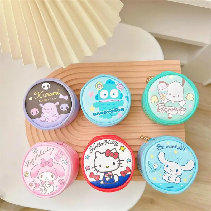 Sanrio Zero Wallet Anime Surrounding Melody Kuromi Cute Cartoon Circular Zipper Earphone Storage Bag Gift Circular Mini Wallet
Sanrio Zero Wallet Anime Surrounding Melody Kuromi Cute Cartoon Circular Zipper Earphone Storage Bag Gift Circular Mini Wallet