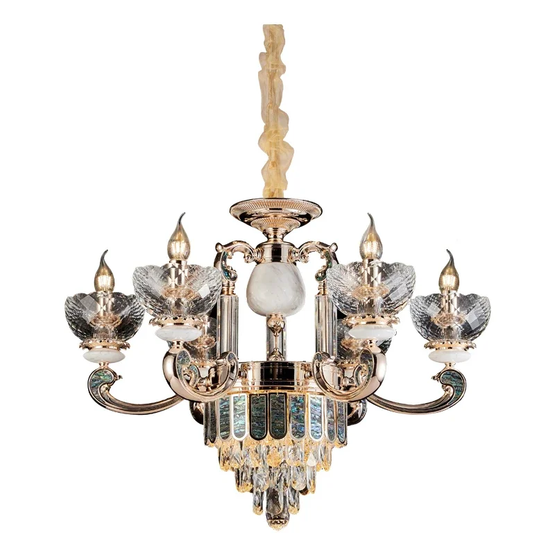 European Chandelier Living Room Light Modern Simple Candle Crystal Atmosphere Wedding Bedroom Dining
European Chandelier Living Room Light Modern Simple Candle Crystal Atmosphere Wedding Bedroom Dining