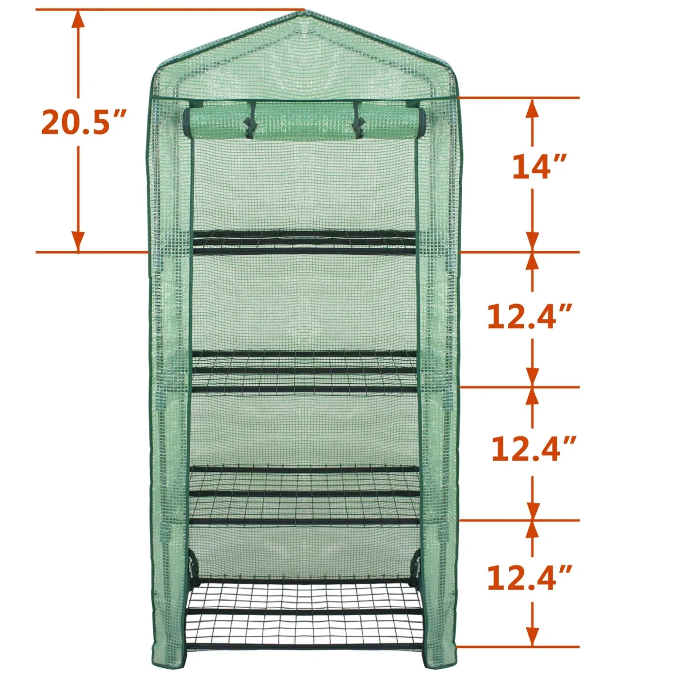 2PCS 4 Tier Mini Greenhouse Waterproof Portable with PE Cover and Roll-Up Zipper
2PCS 4 Tier Mini Greenhouse Waterproof Portable with PE Cover and Roll-Up Zipper
