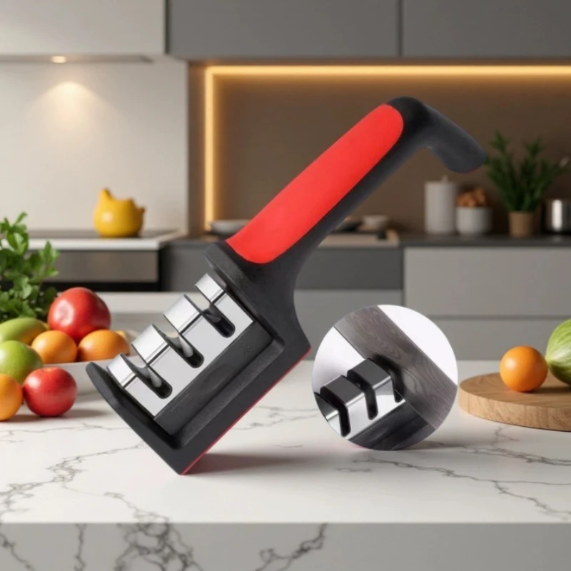 LMM Household Multifunctional Three-Stage Whetstone Quick Ceramic Knife Sharpening Tool
LMM Household Multifunctional Three-Stage Whetstone Quick Ceramic Knife Sharpening Tool