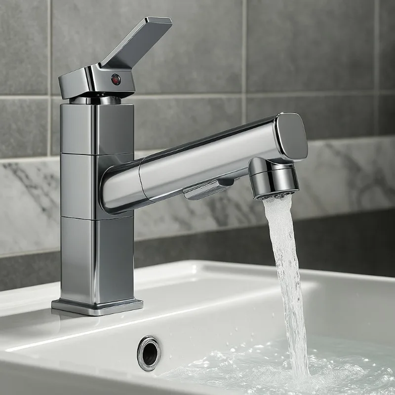 Смесители для раковины Выдвижной смеситель для унитаза, современный смеситель для раковины из твердой латуни для крепления на одну или 2-луверну, смеситель для горячей и холодной воды
Смесители для раковины Выдвижной смеситель для унитаза, современный смеситель для раковины из твердой латуни для крепления на одну или 2-луверну, смеситель для горячей и холодной воды