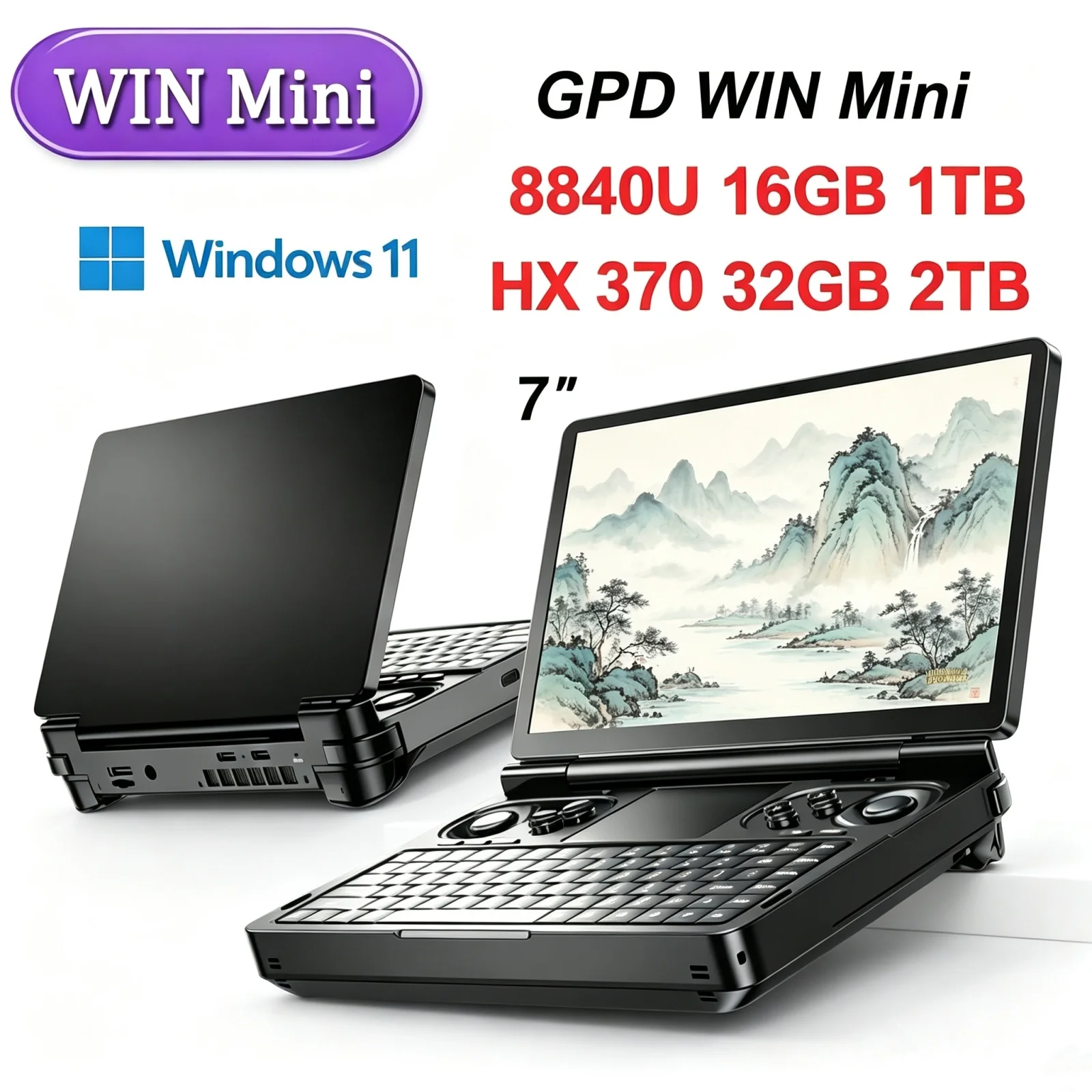 New Arrival GPD WIN Mini 2026 HX 370 Gaming Handheld - 7 Inch Slim, 32GB RAM, Top Player
New Arrival GPD WIN Mini 2026 HX 370 Gaming Handheld - 7 Inch Slim, 32GB RAM, Top Player